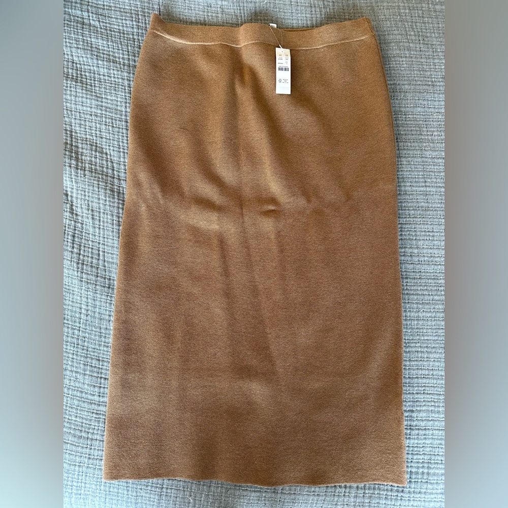 J Crew Tan Pencil Skirt